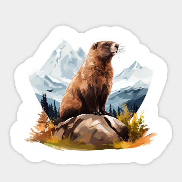 Marmot Sticker by zooleisurelife